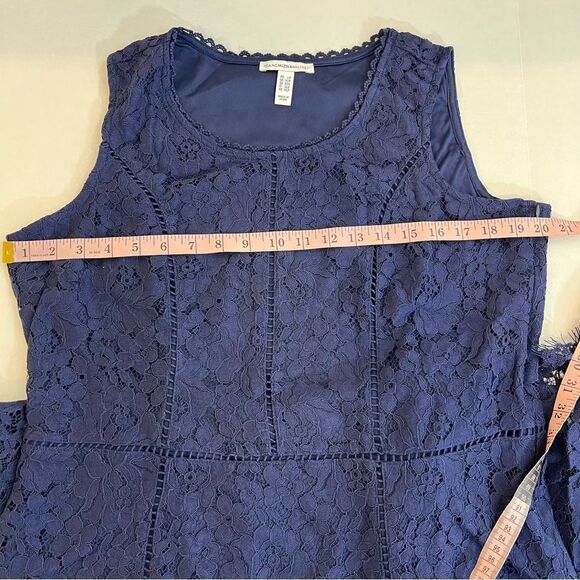 NWOT Isaac Mizrahi Live! Petite Hi-Low Lace Maxi Dress | Size LP - Picture 15 of 15